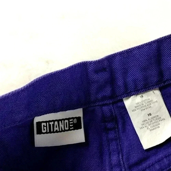 Kids Button Fly 90's Vintage Gitano Shorts - Picture 7 of 9
